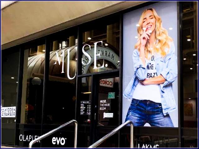 Window graphics San Diego Skyline California