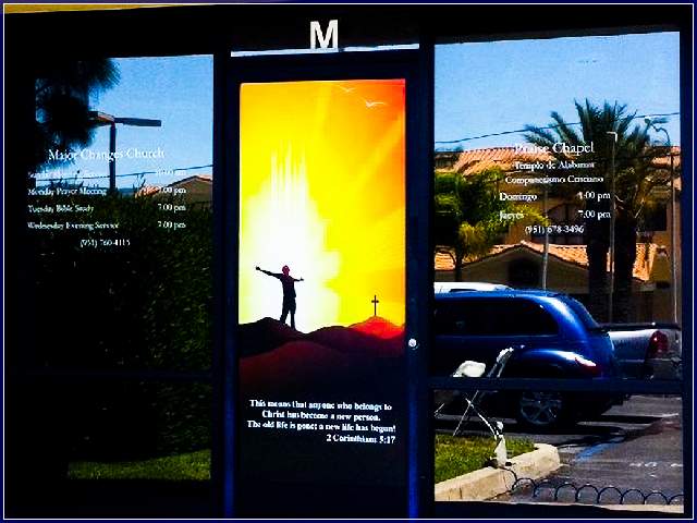 Window signage San Diego Torrey Highlands California Window signage San Diego Torrey Highlands CA