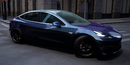San Diego Tesla Model S Satin Wrap